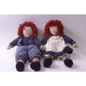 Raggedy, Country, Ann and Andy, Collector, Cloth Dolls, Decor, ~ 250709-WH 428